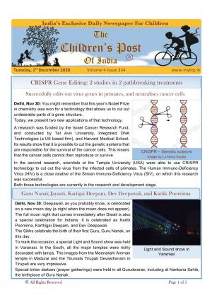 The Children's Post, 1st December 2020 