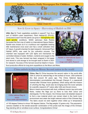 The Children's Post, 6th Dec 2020