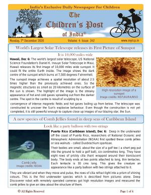 The Children's Post, 7th December 2020