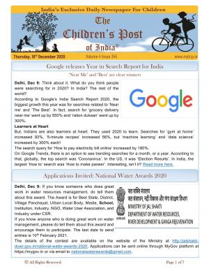 International Human Rights Day Special Edition - 10th December 2020 