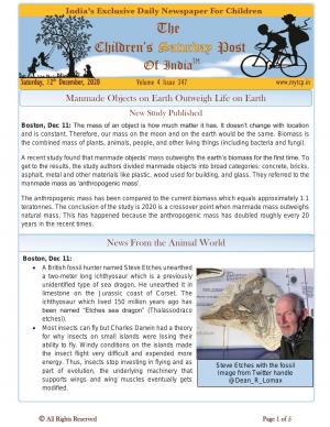 The Children's Post, 12th December 2020