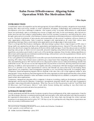 IJM-June11-Article5-Sales Force Effectiveness