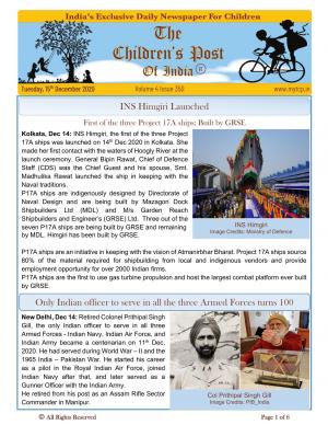 The Children's Post, 15th Dec, 2020