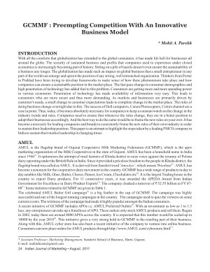 IJM-Aug11-Article4-GCMMF: Preempting Competition With An Innovative Business Model