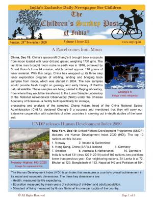 The Children's Post, 20th Dec 2020