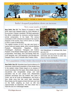 The Children's Post, 23rd December, 2020