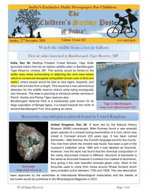 The Children's Post 27th Dec 2020