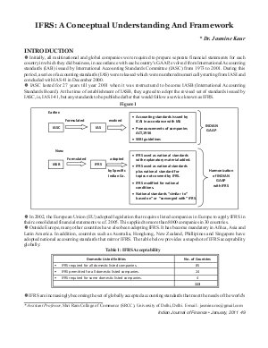 IJF-Jan11-Article7-IFRS : A Conceptual Understanding And Framework