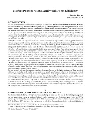 IJF-March11-Article3-Market Proxies At BSE And Weak Form Efficiency