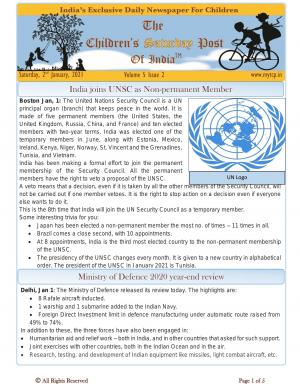 The Children's Post, 2nd January 2021