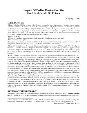 IJF-May11-Article1-Impact of Dollar Fluctuation On Gold And Crude Oil Prices