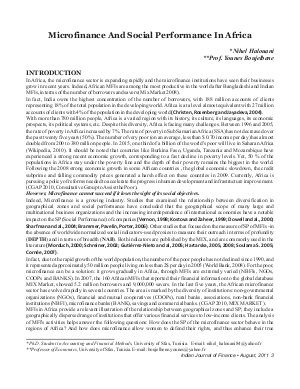 IJF-Aug11-Article1-Microfinance And Social Performance In Africa