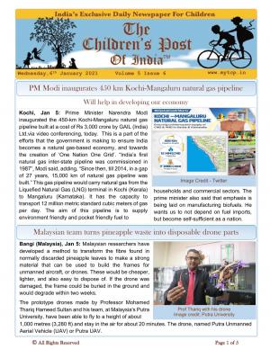 The Children's Post, 6th January, 2021