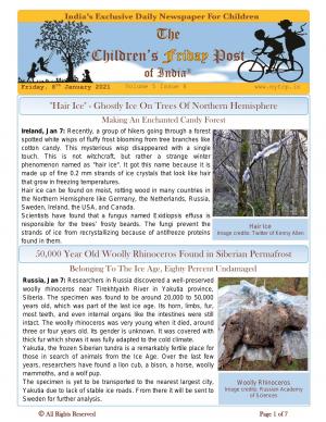 The Children's Post, 8th January 2021