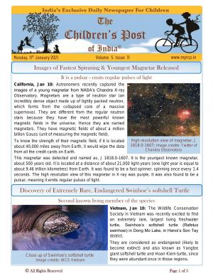 The Children's Post, 11th January 2021