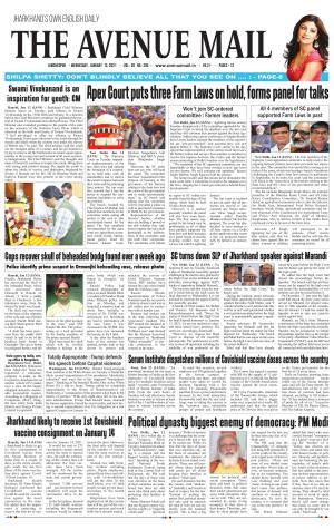 The Avenue Mail, January 13th , 2020