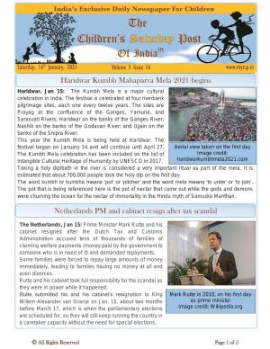 The Children's Post, 16th January 2021