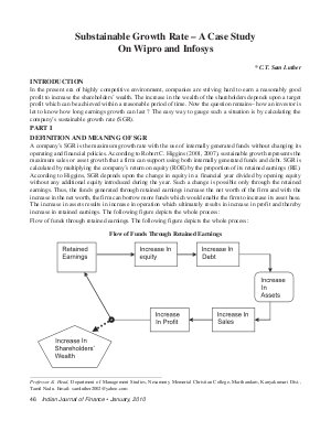 IJF-Jan10-Article6-Sustainable Growth Rate - A Case Study On Wipro and Infosys