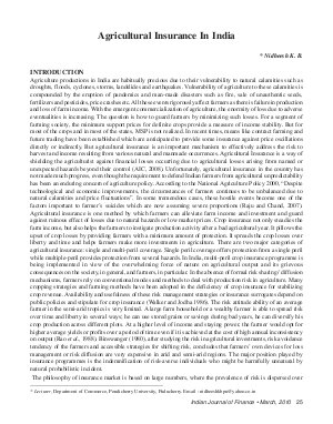 IJF-March10-Article3-Agricultural Insurance In India
