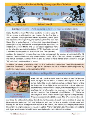 The Children's Post, 31st Jan 2021