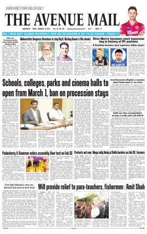 The Avenue Mail, February 19th, 2021