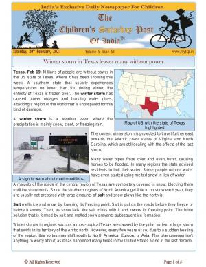 The Children's Post, 20th February 2021