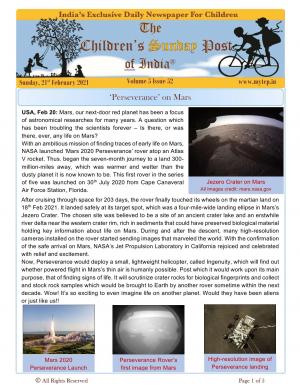 The Children's Post, 21st Feb 2021