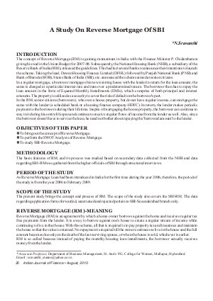 IJF-Aug10-Article2-A Study On Reverse Mortgage Of SBI