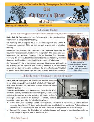 The Children's Post, 25th February 2021