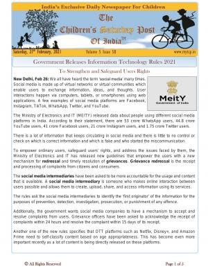 The Children's Post, 27th February 2021