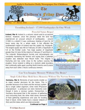 The Children's Post, 5th March 2021