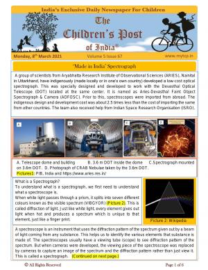 The Children's Post, 8th March 2021