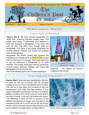 The Children's Post, 10th March, 2021