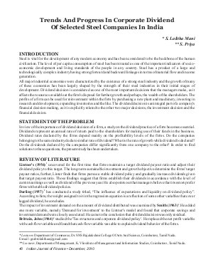 IJF-Dec10-Article5-Trends And Progress In Corporate Dividend of Selected Steel Companies In India