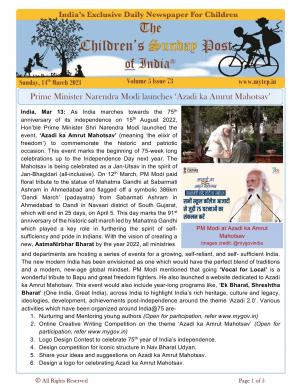 The Children's Post, 14th March 2021