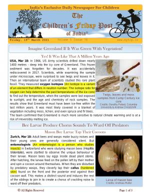 The Children's Post, 19th March 2021