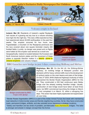 The Children's Post, 21st Mar 2021