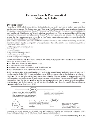 IJM-May10-Article7-Customer Focus In Pharmaceutical Marketing in India