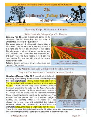 The Children's Post, 26th March 2021