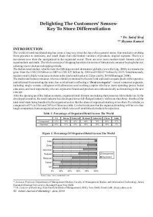 IJM-June10-Article7-Delighting The Customers' Senses - Key To Store Differentiation