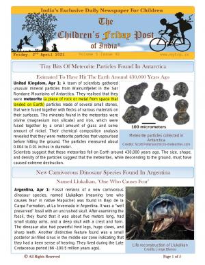 The Children's Post, 2nd April 2021