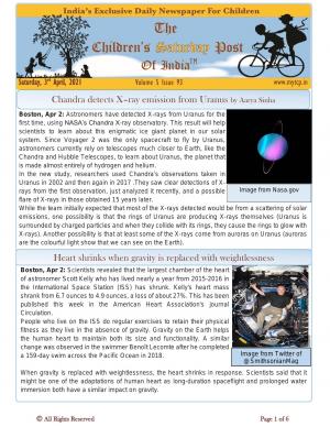 The Children's Post, 3rd April 2021