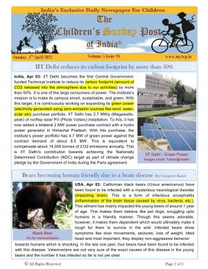 The Children's Post, April 4th 2021