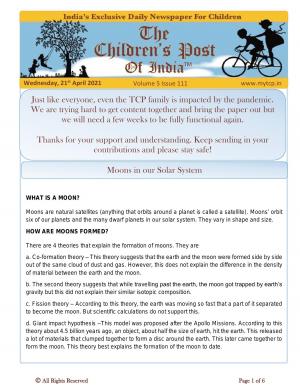 The Children's Post, 21th April 2021