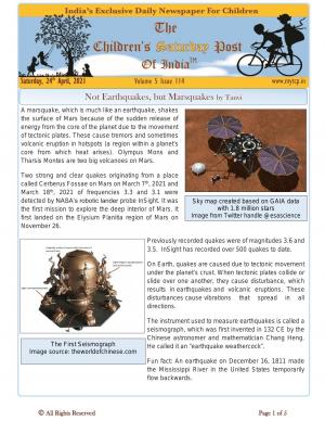 The Children's Post, 24th April 2021