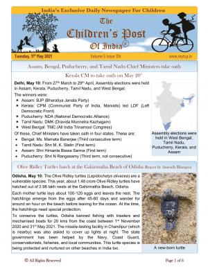 The Children's Post, 11th May 2021