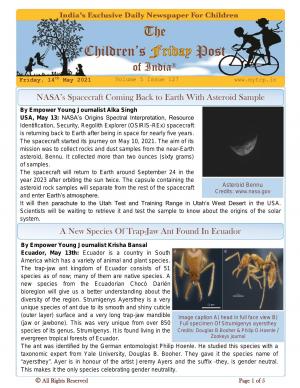 The Children's Post, 14th May 2021