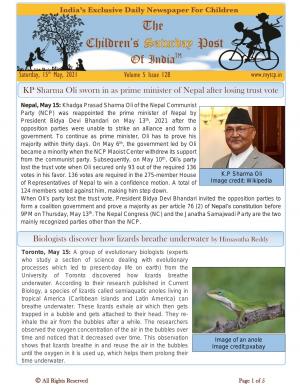 The Children's Post, 15th May 2021