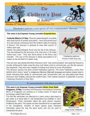 The Children's Post, 17th May 2021