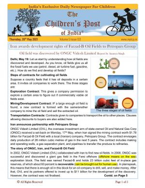 The Children's Post, 20th May 2021